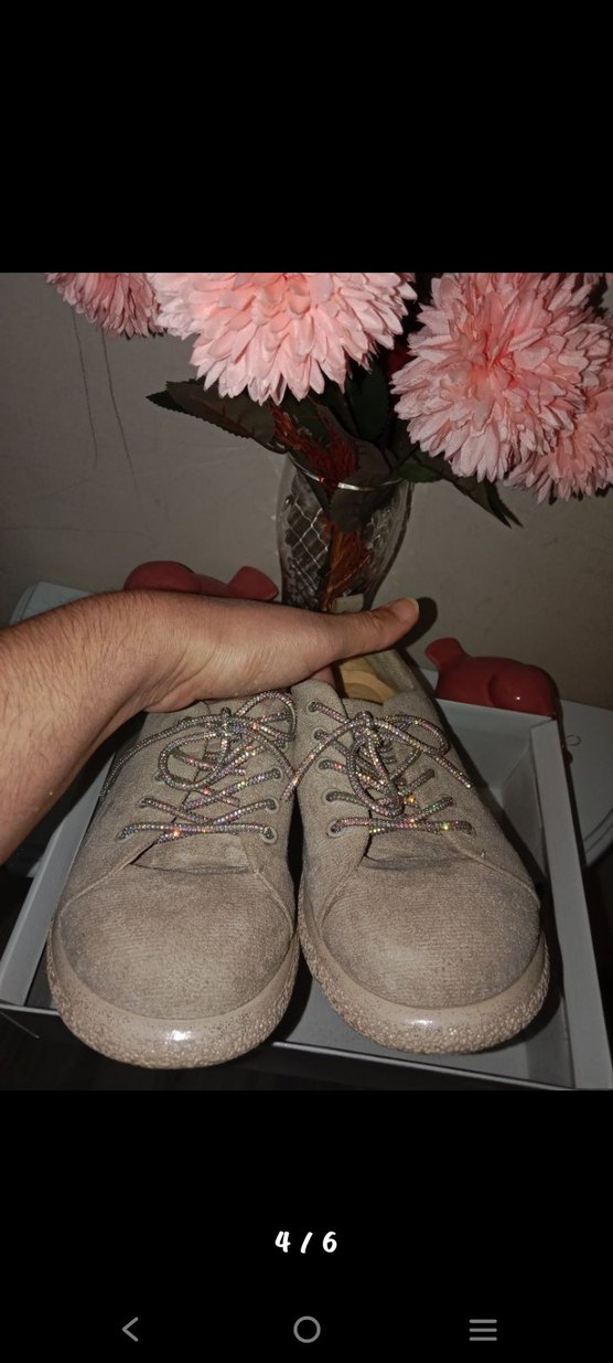 Bej Kadın tasarım ayakkabı. - Görsel 5