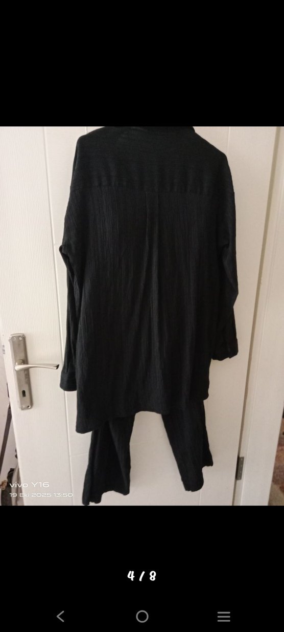 Siyah Uzun Kollu Kadın ikili Takım - Görsel 4