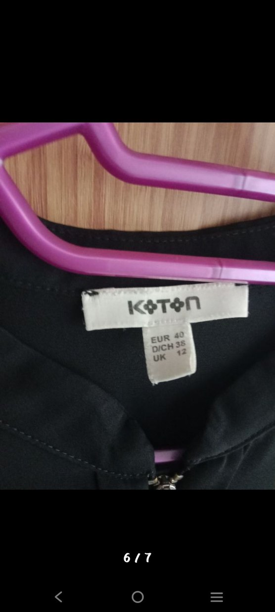 Siyah Şifon Yüksek Yakalı Fermuarlı Kadın Tunik - Görsel 2