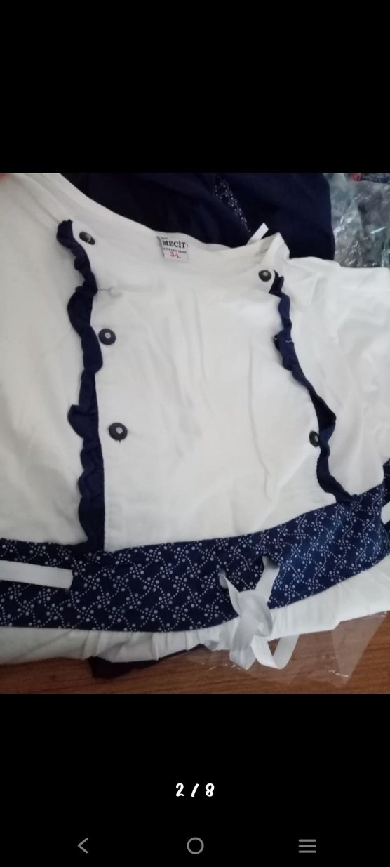 Pamuklu Kısa Kollu lohusa Takımı - Görsel 2