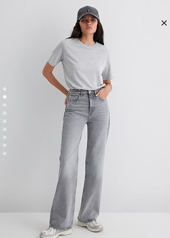 Mavi Gri Regular Fit Midi Kadın Kot Pantolon