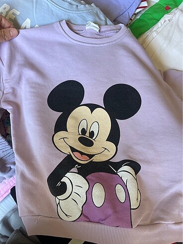 Kız çocuk lila sweatshirt