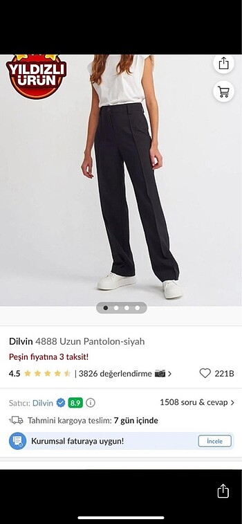 Dilvin Pantolon etiketli
