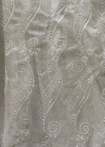 Beyaz Nakışlı perde - Görsel 4