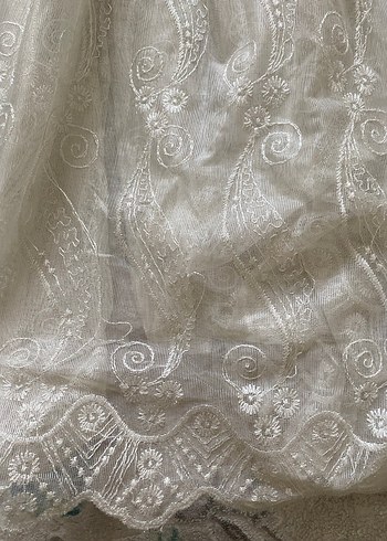 Beyaz Nakışlı perde - Görsel 3