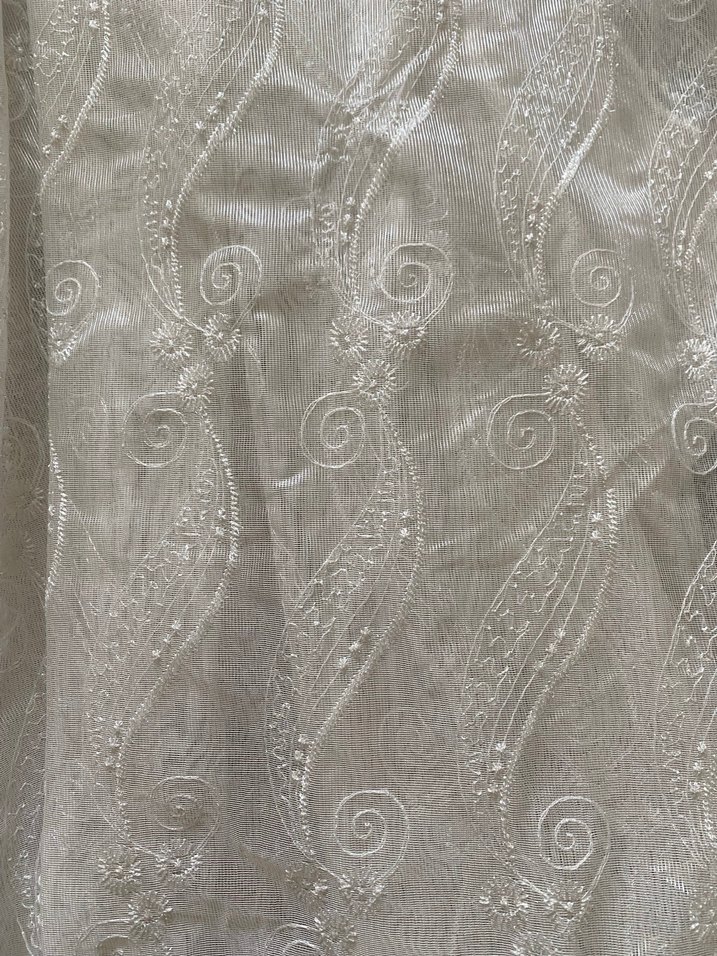 Beyaz Nakışlı perde - Görsel 4