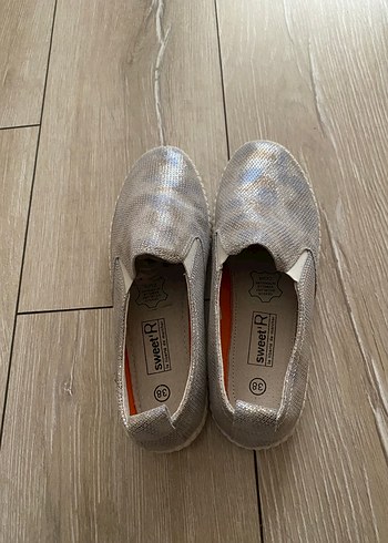 Kadın gri parlak babet - Görsel 2