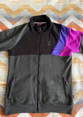 Hummel Gri Fermuarlı Spor Ceket - Görsel 2