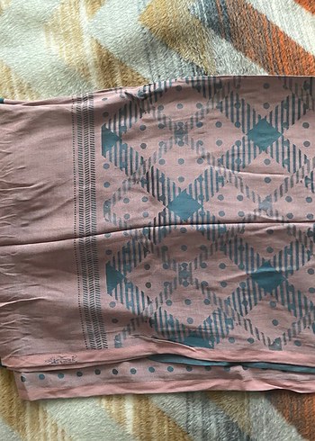 Bohem Tarzı Turkuaz Kadın Şal - Görsel 2