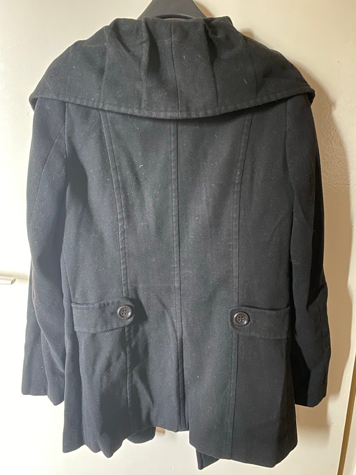 Selen Kadın Siyah Kısa Kaban - Görsel 2