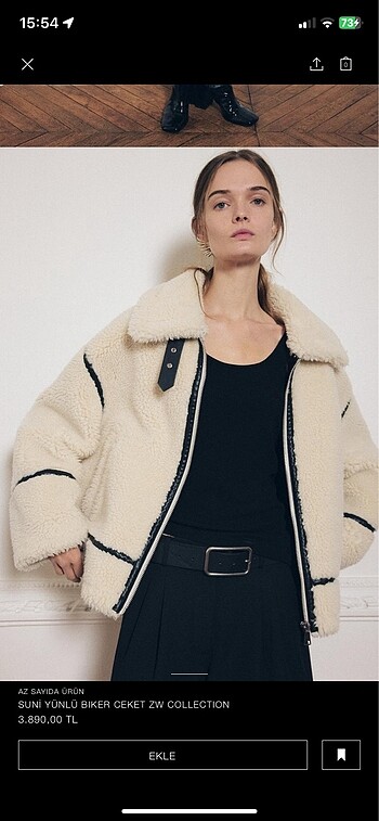 Zara kürk mont