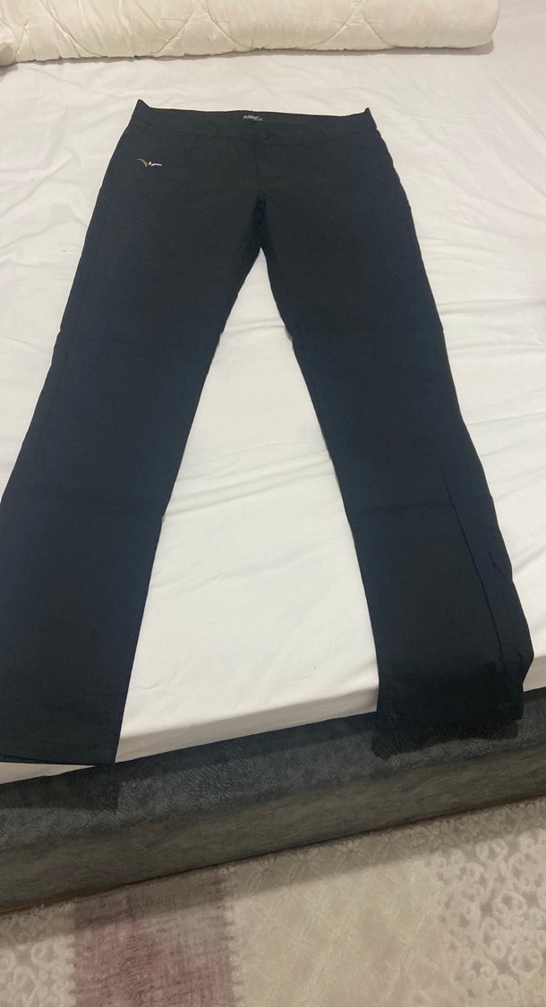 Siyah Kadın Regular Fit Denim Pantolon - Görsel 3