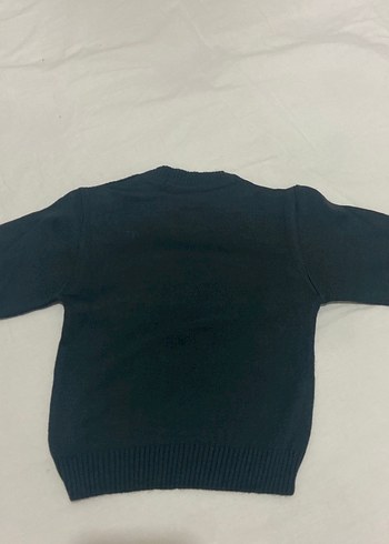 Erkek Çocuk Gri Desenli Triko Kazak - Görsel 4