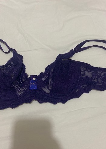 Mor Gotik Dantel Midi Sütyen - Görsel 2