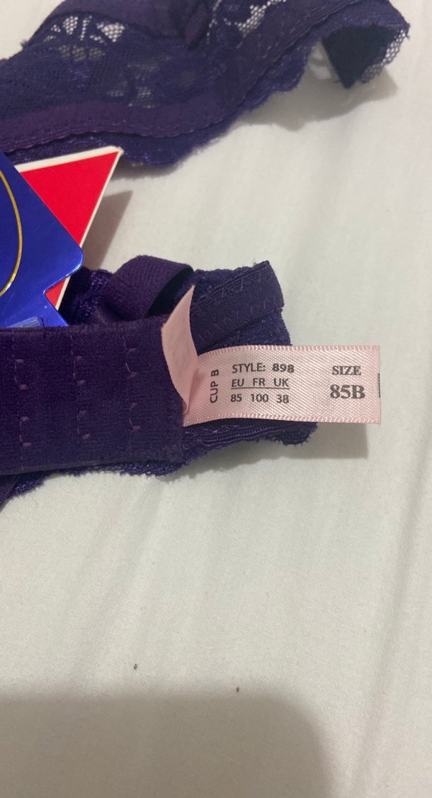 Mor Gotik Dantel Midi Sütyen - Görsel 4