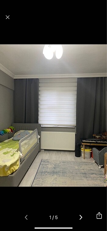 SIFIR CIFT KANAT ANTRASİT KARARTMA FON PERDE