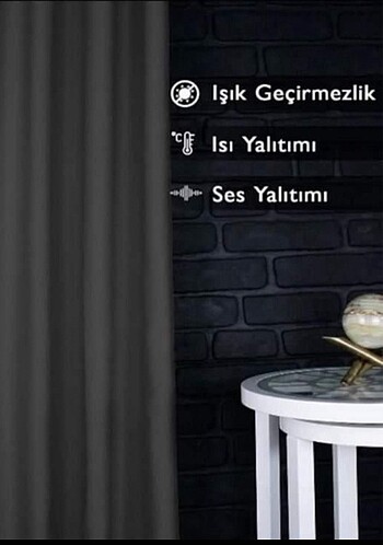Diğer SIFIR CIFT KANAT ANTRASİT KARARTMA FON PERDE