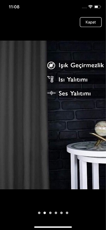 Diğer SIFIR CIFT KANAT ANTRASİT KARARTMA FON PERDE