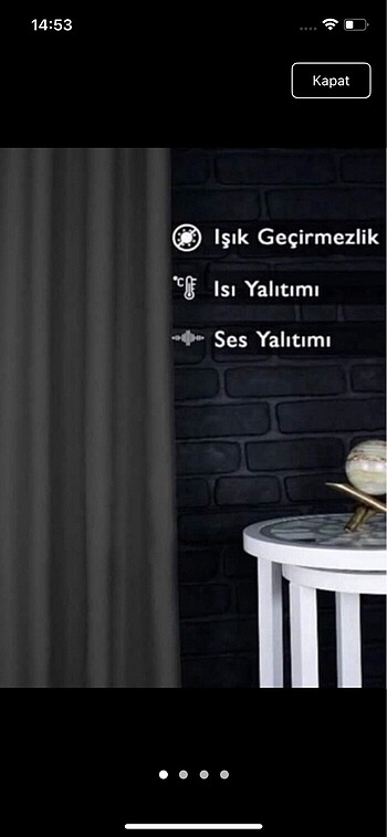 SIFIR TEK KANAT GRİ IŞIK GEÇİRMEZ FON PERDE