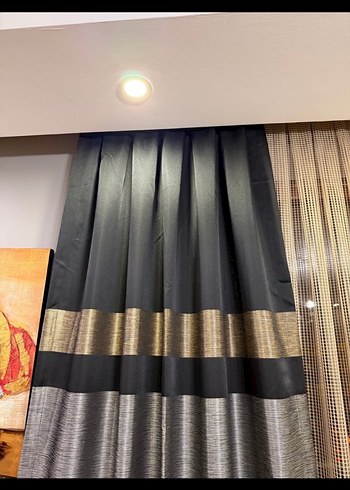 SIFIR ÇİFT KANAT SİYAH PANO FON PERDE - Görsel 3