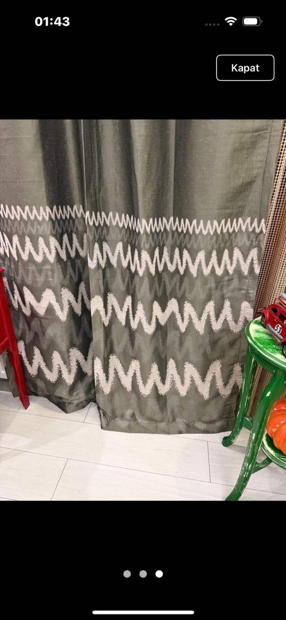 SIFIR ÇİFT KANAT GRİ YENİ SEZON FON PERDE - Görsel 3