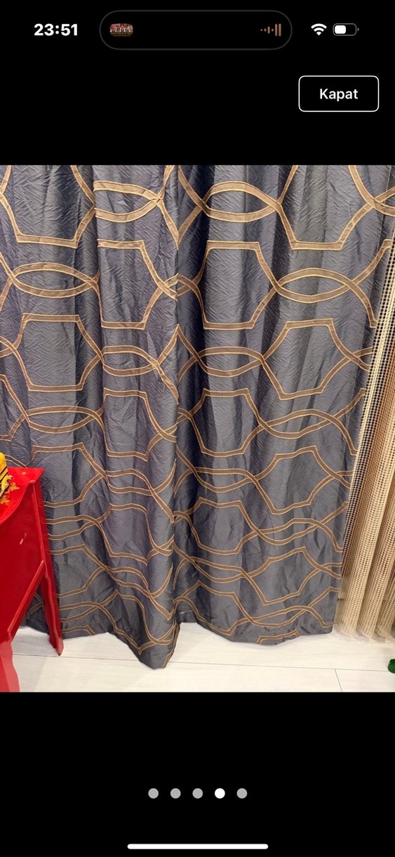 SIFIR YENİ SEZON CİFT KANAT FON PERDE - Görsel 4