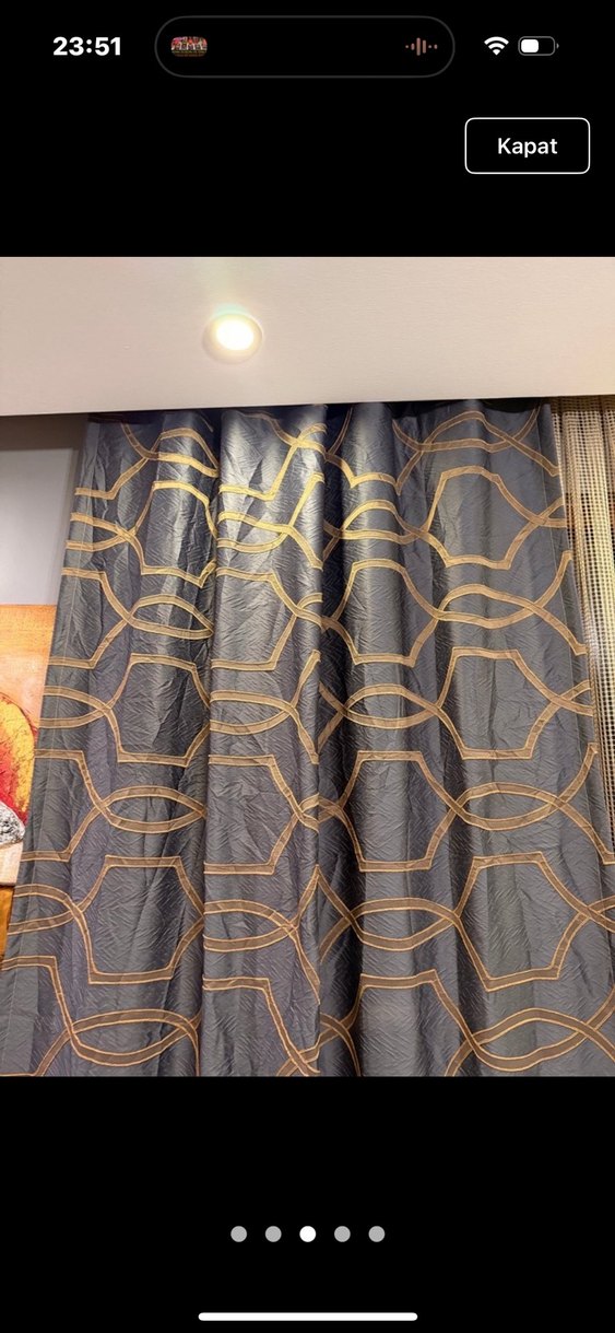 SIFIR YENİ SEZON CİFT KANAT FON PERDE - Görsel 3