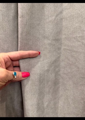 SIFIR GRİ YENİ SEZON CİFT KANAT FON PERDE - Görsel 5