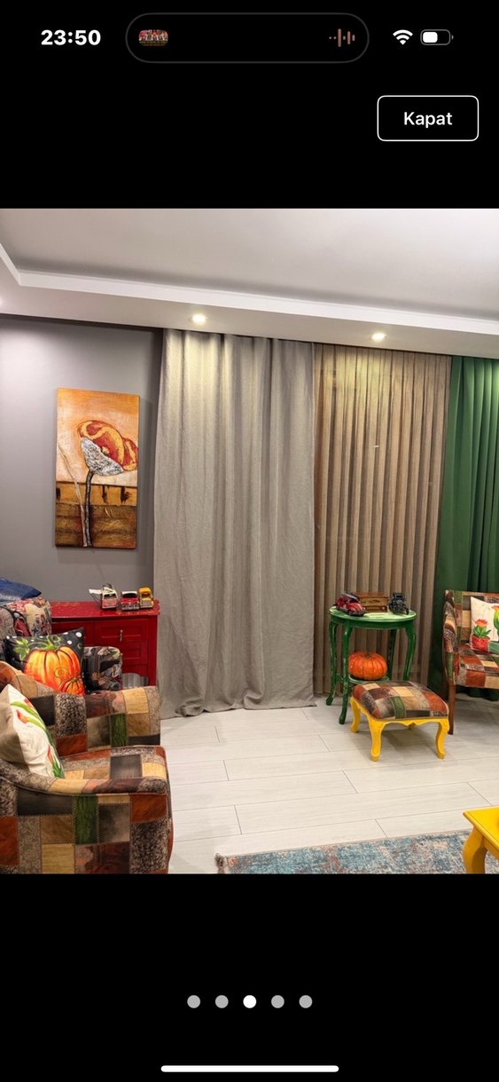 SIFIR GRİ YENİ SEZON CİFT KANAT FON PERDE - Görsel 4