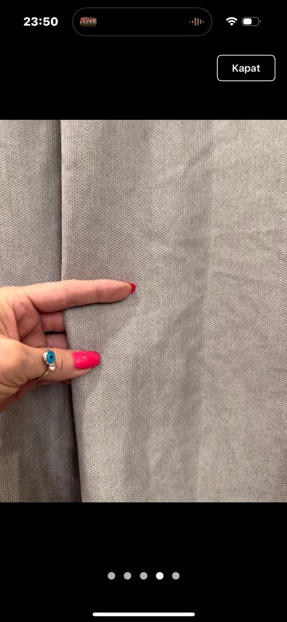 SIFIR GRİ YENİ SEZON CİFT KANAT FON PERDE - Görsel 5