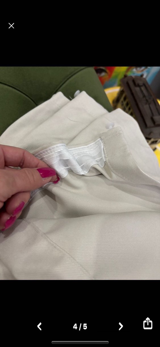 SIFIR ÇİFT KANAT KREM FON PERDE - Görsel 4