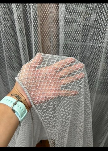 SIFIR YENİ SEZON GRİ TÜL - Görsel 4