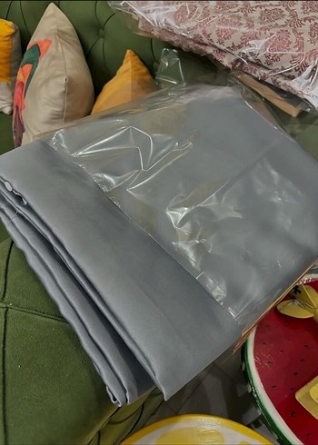 SIFIR ÇİFT KANAT GRİ IŞIK GEÇİRMEZ FON PERDE - Görsel 4