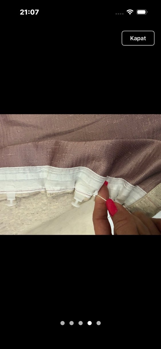 SIFIR ÇİFT KANAT KETEN FON PERDE - Görsel 3