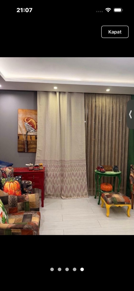 SIFIR ÇİFT KANAT KETEN FON PERDE - Görsel 4