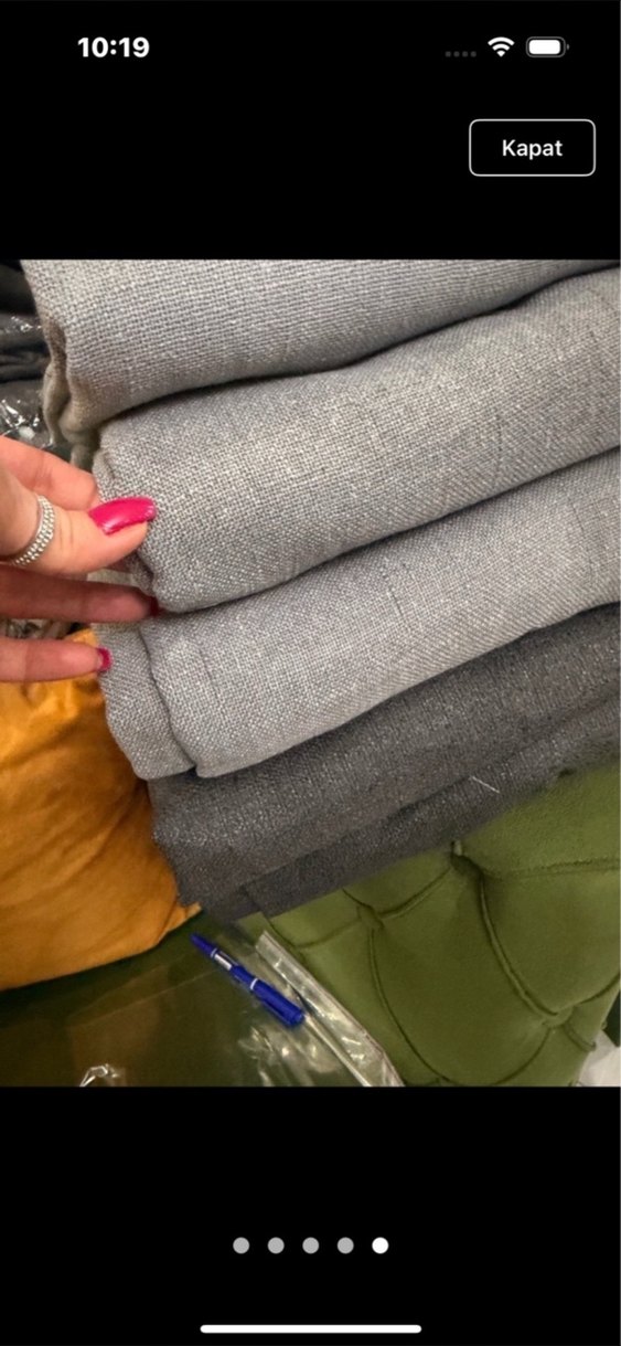 SIFIR ÇİFT KANAT GRİ KETEN FON PERDE - Görsel 2