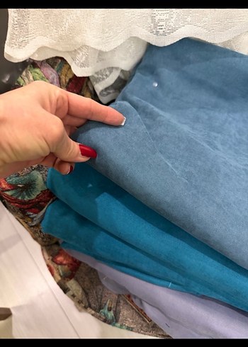 SIFIR ÇİFT KANAT MAVİ ADA FON PERDE - Görsel 2