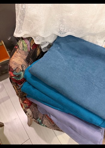 SIFIR ÇİFT KANAT MAVİ ADA FON PERDE - Görsel 4