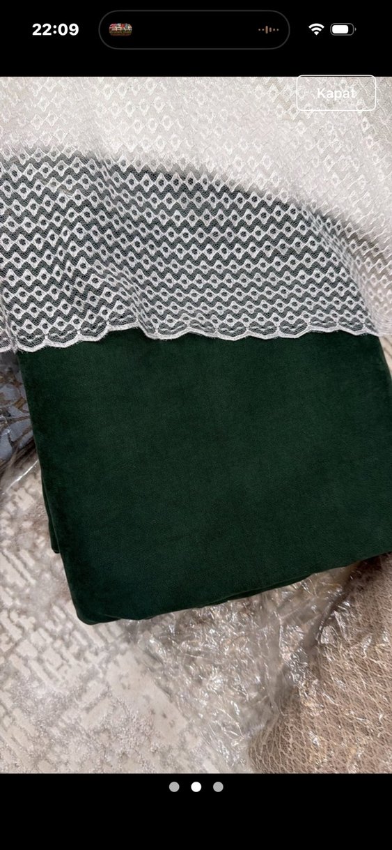 SIFIR ÇİFT KANAT YEŞİL ADA FON PERDE - Görsel 2