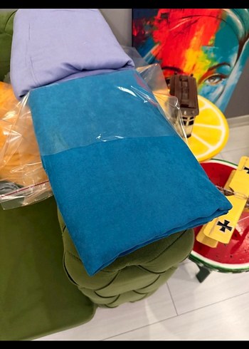 SIFIR ÇİFT KANAT MAVİ ADA FON PERDE - Görsel 5