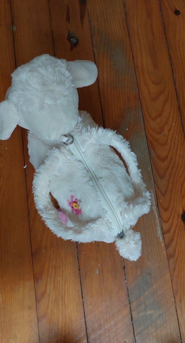 Beyaz Peluş çocuk cüzdan - Görsel 5