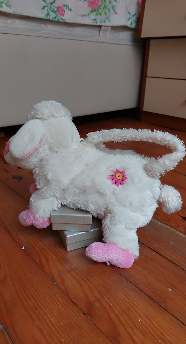 Beyaz Peluş çocuk cüzdan - Görsel 4