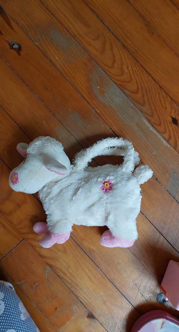 Beyaz Peluş çocuk cüzdan - Görsel 2