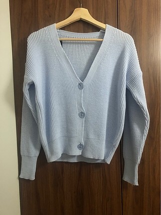Lila hırka oversize