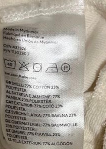 Beyaz Erkek Uzun Kollu Polo Yaka Havlu Sweatshirt - Görsel 3