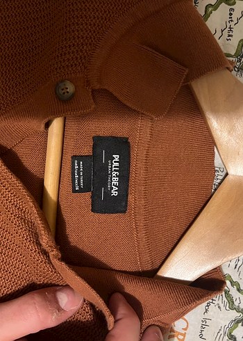 Pull&Bear Triko Polo Yaka Tişört - Görsel 3