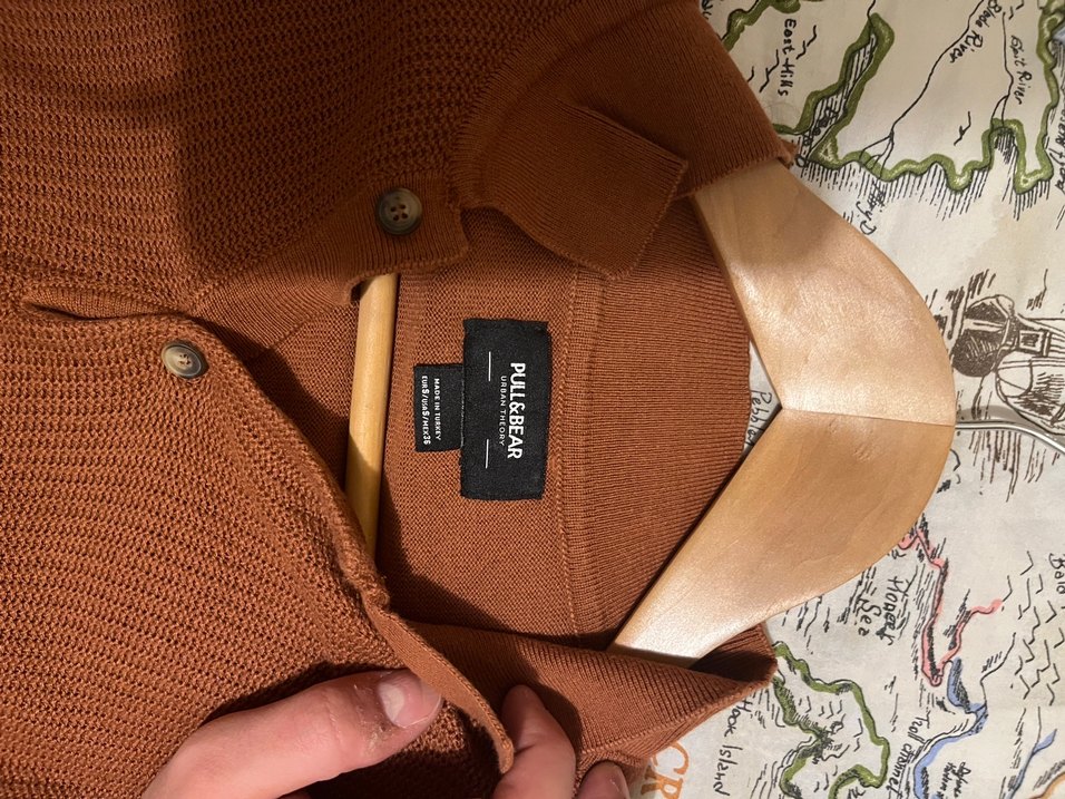 Pull&Bear Triko Polo Yaka Tişört - Görsel 3