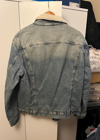 H&M Yünlü Erkek Kot Ceket - Görsel 2