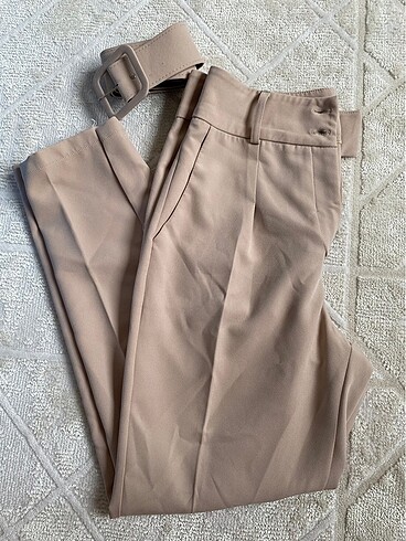 Krem kumaş pantolon