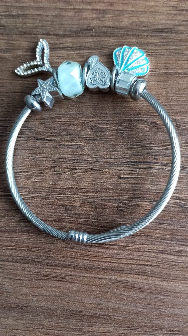 Bohem Turkuaz Boncuklu Kadın Bileklik - Görsel 2